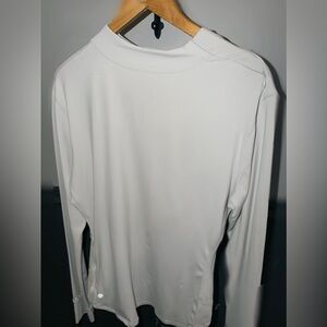 Lululemon Rulu Running Long-Sleeve Mock-Neck Shirt (Vapor, Size 14)